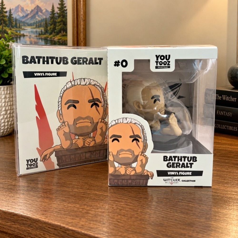Youtooz The Witcher Bathtub Geralt #0 Vinyl Figure New Unopened w/ Protector